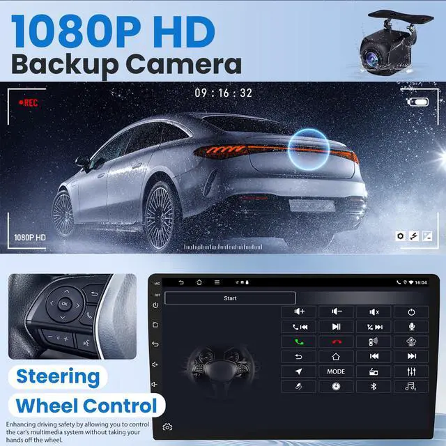 Alt view image 5 of 6 - Car Radio Stereo for Jeep Patriot Compass 2010-2016: 10in 1280 * 800 IPS HD Touch Screen Replacement with Wireless CarPlay Android Auto GPS SWC Bluetooth WiFi FM Mirror Link AHD Backup Camera