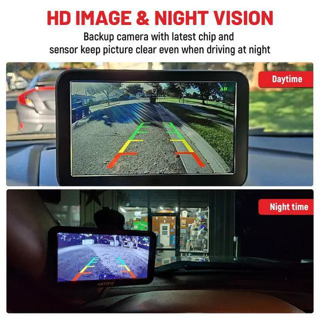 Alt view image 4 of 6 - 3rd Brake Lamp Casing with Backup Camera Roof Mount Fit for 2007-2018 Mercedes-Benz Sprinter, Dodge Sprinter, VW Crafter Vans Rear View Reverse Parking Camera with 6 IR LEDs