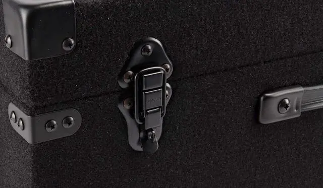 Alt view image 4 of 6 - C45200 Carpeted Case for 45 Rpm Vinyl Records with Surface Mount Hardware, Black