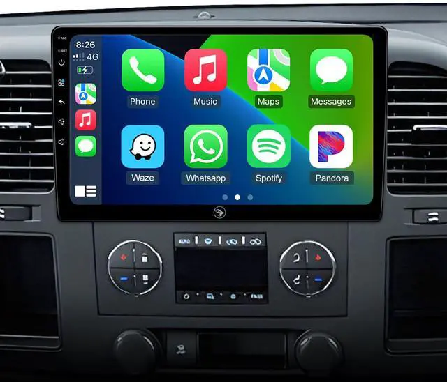 Main image of 10.2'' Car Radio Stereo for Chevy Silverado 2007-2013 GMC Sierra Yukon Chevrolet Buick Enclave Wireless CarPlay & Android Auto, HD Touchscreen, Android 13, GPS Navigation, HD Backup Camera