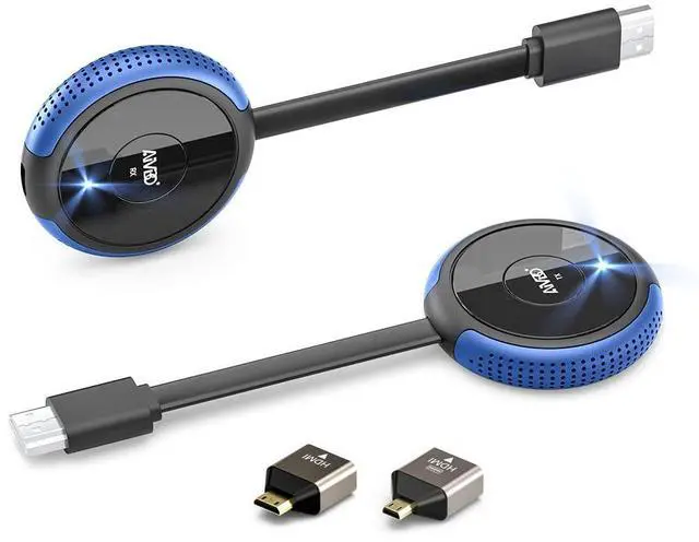 Main image of Wireless HDMI Transmitter and Receiver 4K, 2.4 & 5G, Plug & Play HDMI Wireless Extender Smooth Casting Video/Audio for Laptop, PC, Cable Box, Camera, Blu-ray, DVD to Monitor, Projector, HDTV
