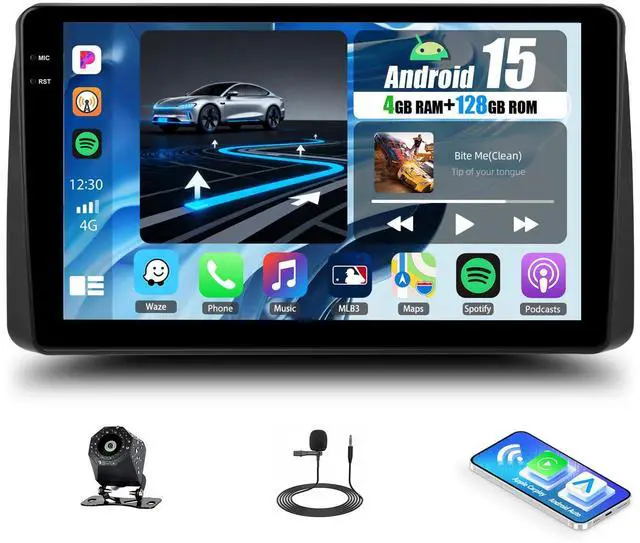 Main image of Android 15 4+128G for Dodge Grand Caravan 2011-2020 Chrysler Town & Country 2011-2016 Grand Voyager 2011-2015 Car Stereo CarPlay Android Auto, 9 Touchscreen Bluetooth 5.0 GPS WiFi 32-EQ Backup Cam