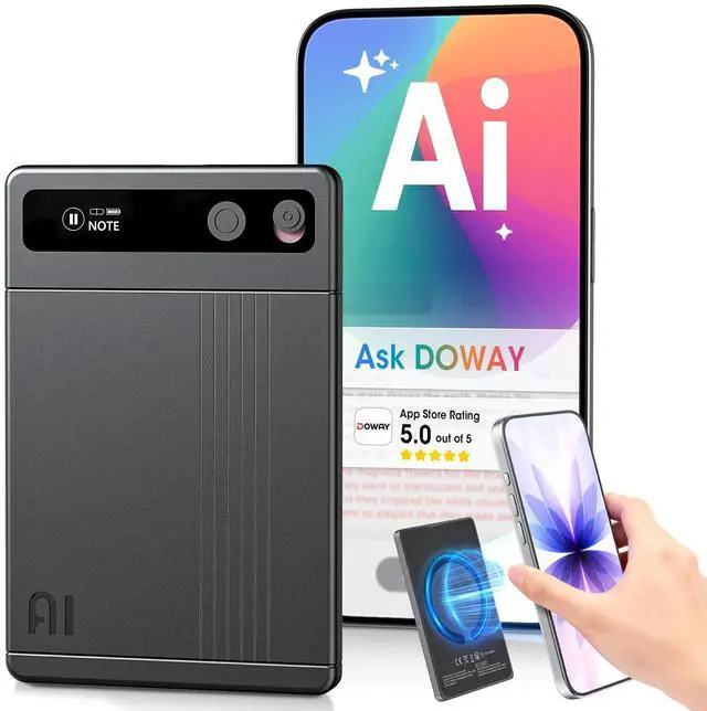 Main image of AI Voice Recorder - AI Note Taking Device with Transcribe & Summarize, Support 118 Languages, 64GB APP Control, AI Noise Cancellation, Clear Audio Recorder for Lectures, Meetings, Calls