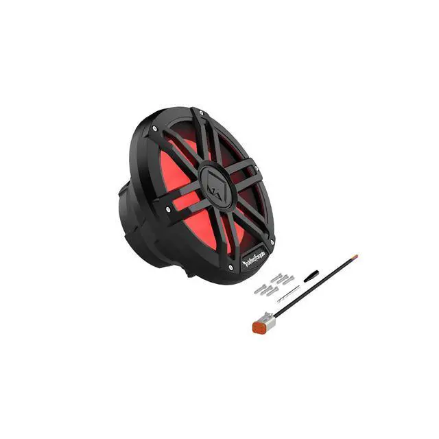 Alt view image 5 of 5 - M1D4-10B Color Optix 10" DVC 4-Ohm Multicolor LED Lighted Marine Subwoofer - Black