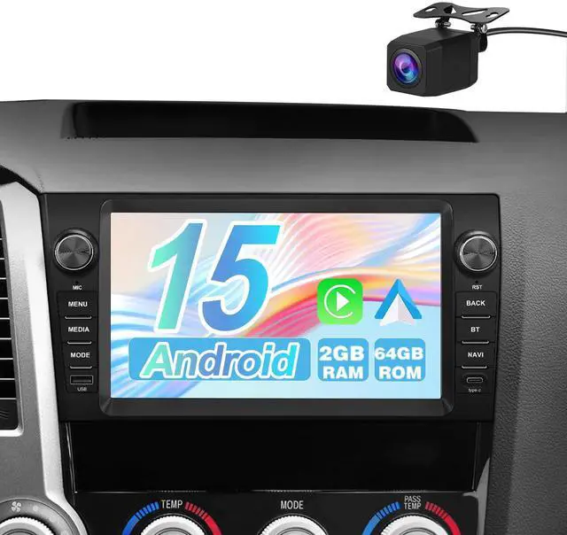 Main image of Car Radio Upgrade for Toyota Tundra 2007-2013/Sequoia 2008-2018 with 9 inchs Touchscreen 2GB+64GB Carplay, Android Auto,Backup Camera, Online Navigation, SWC, WiFi, Bluetooth, FM/AM/Radio,DSP