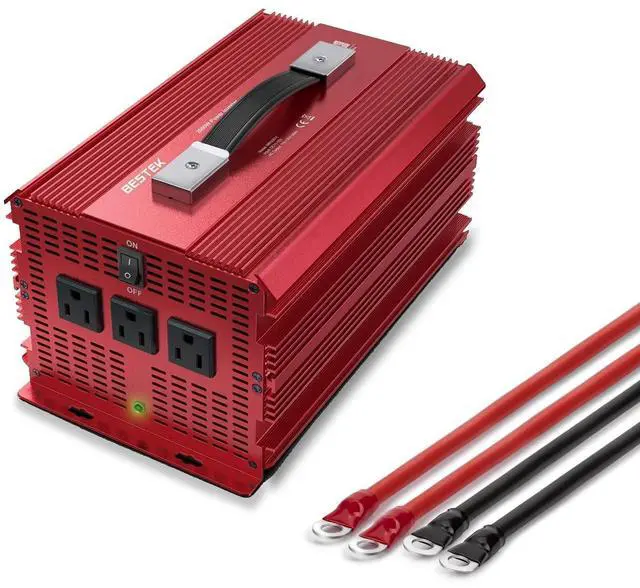 Main image of 2000W Power Inverter 3 AC Outlets DC 12V to 110V AC Car Power Inverter for Camping Outdoor Power Supply ETL Listed