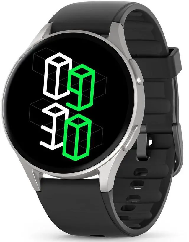 Main image of Smart Watch for Men Women (Answer/Make Calls) - 1.32" AMOLED Matte Black Fitness Tracker with GPS & Alexa, 5ATM Waterproof Activity Monitor, Heart Rate/Sleep/SpO2, Sports Watch for Android iPhone