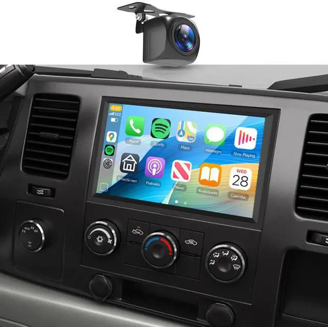 Main image of 4+64GB Car Radio for Chevrolet Chevy Silverado Impala Tahoe GMC Sierra Yukon,Android 15 Wireless CarPlay/Android Auto BT Touch Screen, 7 Inches IPS Car Stereo for Chevy Silverado 07-14 Backup Camera
