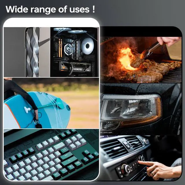 Alt view image 6 of 6 - Electric Air Duster with LED Light - 130000 RPM Cordless Air Duster, Stepless Speed Control, Brushless Dust Blower for Computer, Keyboard, Outdoor, House and Car - Jet Fan Ultra(Black)