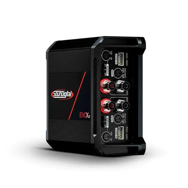 Alt view image 2 of 6 - 400.4 EVOX 4 ohm 4 Channel 100Watt Vehicle Amplifier 4004EVOX4