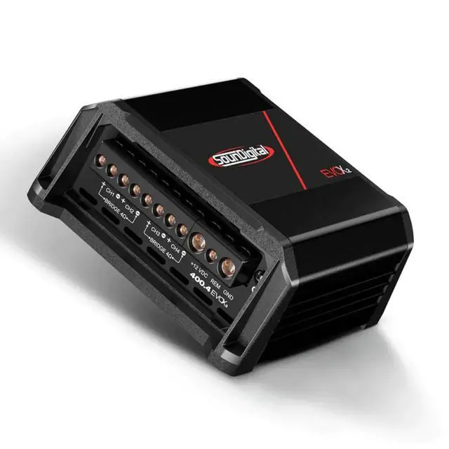 Alt view image 5 of 6 - 400.4 EVOX 4 ohm 4 Channel 100Watt Vehicle Amplifier 4004EVOX4