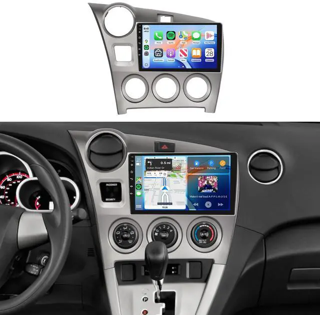 Main image of 4G+64G Car Radio Stereo for Toyota Matrix 2009-2014, 9inch IPS Touch Screen/Android 15/Wireless CarPlay/Android Auto/32 EQ/GPS/WiFi/5.0Bluetooth/FM/RDS/SWC/AHD Backup Camera