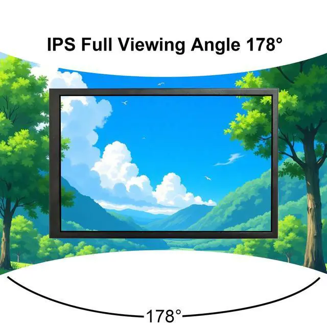 Alt view image 3 of 6 - 7 Inch IPS LCD Monitor 1280x800 as PC Case Inside Screen GPU CPU Data Secondary Display Supports Brightness Adjustment