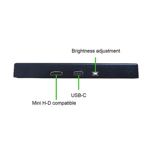 Alt view image 5 of 6 - 7 Inch IPS LCD Monitor 1280x800 as PC Case Inside Screen GPU CPU Data Secondary Display Supports Brightness Adjustment