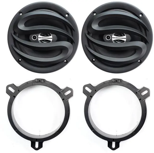Main image of 6.5" 3-Way Car Audio Door Speakers (Pair) for Toyota Tacoma/Camry/Highlander/RAV4/Prius,300 Watts max Power,with Adapters and Harness,Full Range,Coaxial,Enhanced Sound,Car Audio Speaker Upgrade kit