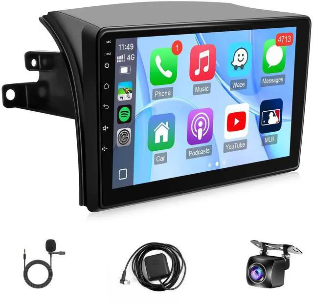 Main image of Android 12 Car Radio for Toyota Sienna 2004 2005 2006 2007 2008 2009 2010 with Wireless Carplay Android Auto, 9 Inch Touch Screen for Sienna Stereo with in-Dash GPS, FM, SWC + Backup Camera