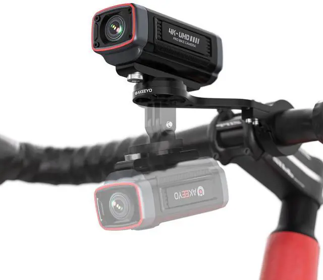 Main image of AKY-710S Bike Camera with Mount, 4K 28fps, 2K 55fps, Wide-Angle 142°,IP67,5MP,Loop & Emergency Recording,Parking Monitor,Bicycle,Outdoor Sports,Rechargeable,GPS,64GB Card Included