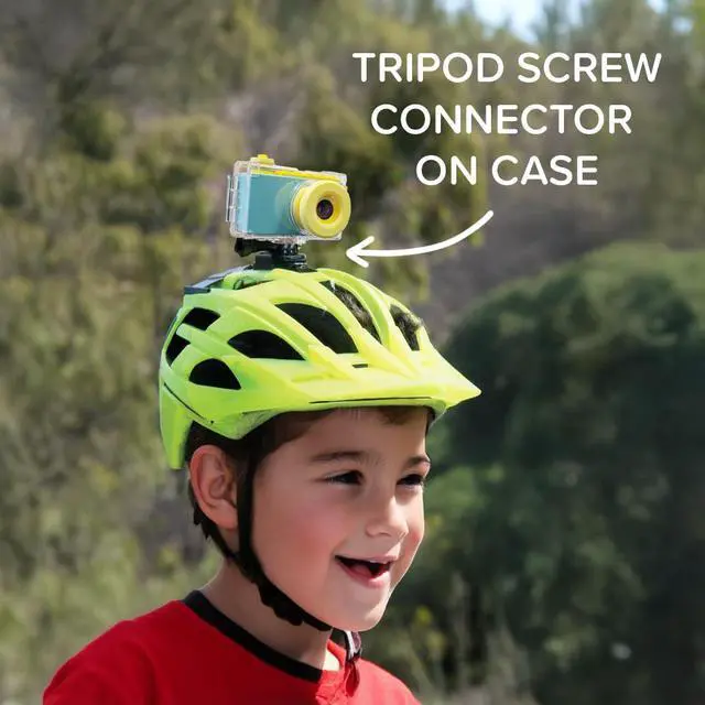 Alt view image 5 of 6 - myFirst Camera 2 - Kids Action and Underwater Camera, 8MP 1080P HD Video, Toddler Digital Camera, Webcam, Tripod Mount, MicroSD Card, Neck Lanyard, Christmas or Birthday Gift for Kids 3-12 (Pink)