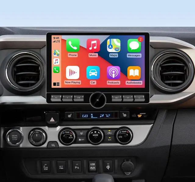 Main image of 4GB+64GB Qualcomm Car Radio Stereo for Toyota Tacoma 2016 2017 2018 2019 2020 2021 Android 13 with CarPlay Android Auto Bluetooth