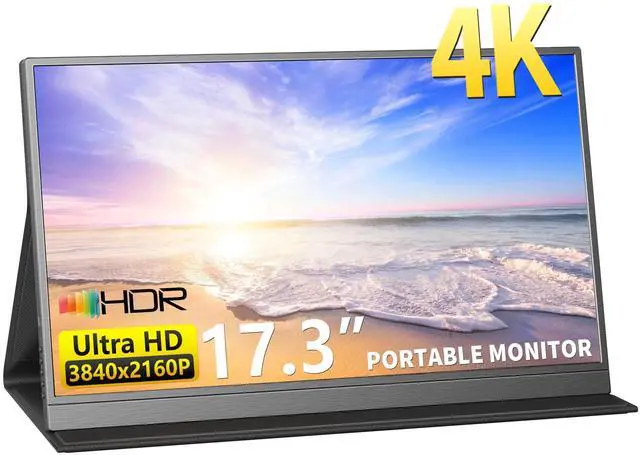 Main image of Portable Monitor, USB-C & HDMI Laptop Screen Extender,Second Display for Console with Built-in Speakers, Works with PS5, Xbox, Switch, Ideal for Travel, Home & Office - 17.3"