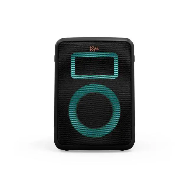 Alt view image 5 of 6 - Vegas Music City Party Speaker - Single 5.25" Woofer, Five Light Show Settings, 12 Hour Battery Life, IPX4 Rated, Pole mountable and mic Included!