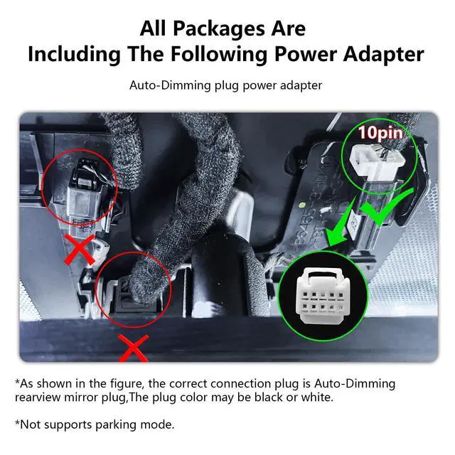 Alt view image 3 of 6 - Front 4K & Rear 1080p Dash Cam Custom for Lexus ES 2019 2020 2021 2022 2023 2024 2025 (Model B),ES350 ES300h F Sport ES250 etc,OEM Look,UHD 2160P Video, WiFi & App,128GB Card