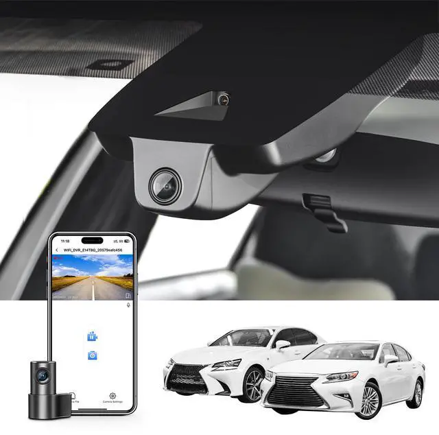 Main image of Front 4K & Rear 1080p Dash Cam for Lexus ES 2018 2017 2016 & Lexus GS 2016-2020(Model A),ES350 ES300h GS300 GS350 GS450h,OEM Look, UHD 2160P Video,WiFi & App,128GB Card
