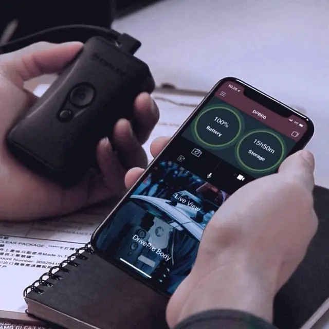 Alt view image 5 of 6 - 64GB, DrivePro Body 60, Body Camera, Wi-FI & Bluetooth, GPS, IP67 Weatherproof, 10-Hour Battery Life, Tethered Camera, Ideal for Law Enforcement & Security - TS64GDPB60A
