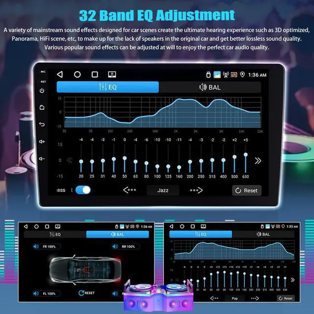 Alt view image 5 of 6 - 4G+64G Android Car Stereo Radio for Honda CRV 2007-2011 Wireless CarPlay Android Auto Bluetooth 5.0 GPS Head Unit 9 Inch InCell Touch Screen1280*720 FM/RDS WiFi 32 EQ SWC AHD Backup Camera