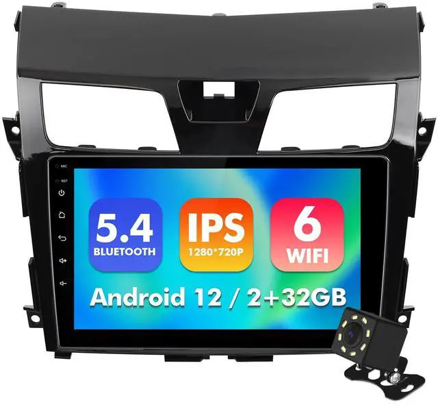 Main image of 10.1 Inch WiFi 6 IPS Touchscreen Android 12 Bluetooth 5.4 Car Stereo for Nissan Altima with Wireless CarPlay & Android Auto 2+32GB Car Radio, Support GPS, FM Radio, Backup Camera, SWC,Dual USB