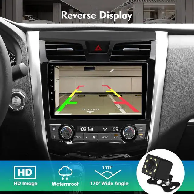 Alt view image 4 of 6 - 10.1 Inch WiFi 6 IPS Touchscreen Android 12 Bluetooth 5.4 Car Stereo for Nissan Altima with Wireless CarPlay & Android Auto 2+32GB Car Radio, Support GPS, FM Radio, Backup Camera, SWC,Dual USB