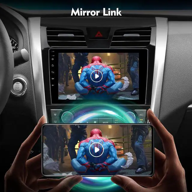 Alt view image 6 of 6 - 10.1 Inch WiFi 6 IPS Touchscreen Android 12 Bluetooth 5.4 Car Stereo for Nissan Altima with Wireless CarPlay & Android Auto 2+32GB Car Radio, Support GPS, FM Radio, Backup Camera, SWC,Dual USB
