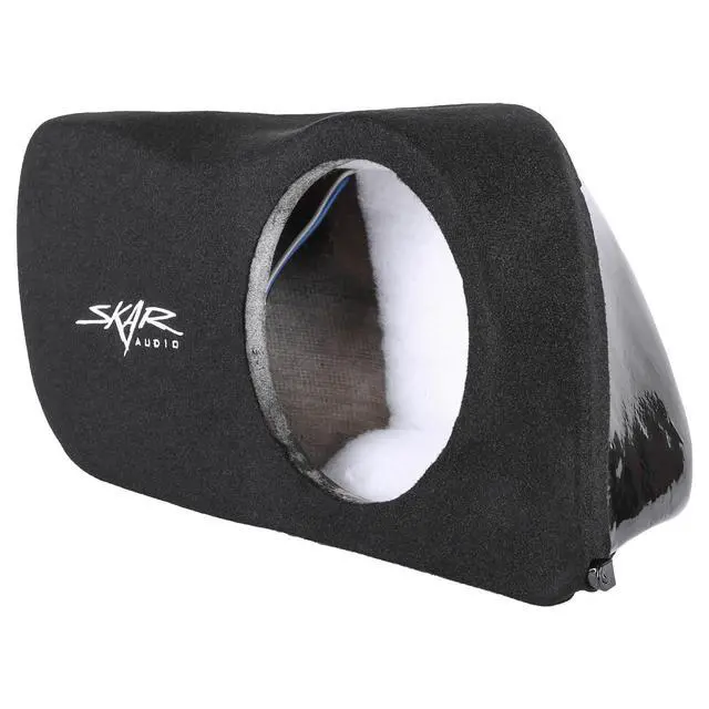 Alt view image 2 of 6 - Single 10" Sealed Subwoofer Enclosure Compatible with 2017-2021 Honda Civic Hatchback Sport Vehicles