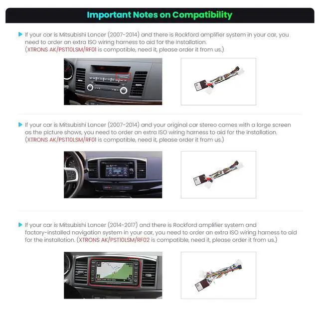 Alt view image 3 of 6 - Car Stereo for Mitsubishi Lancer, Android 14 Octa Core 4GB RAM 64GB ROM Car Radio, 10.1 Inch IPS Touch Screen GPS Navigation Bluetooth Head Unit DSP Support CarPlay Android Auto 4G LTE