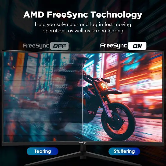 Alt view image 5 of 6 - 32 Inch Curved Gaming Monitor, 1500R, 240Hz Full HD VA Display with HDR, FreeSync & G-Sync Compatible, Low Blue Light, HDMI & DP Ports, Tilt Adjustable, Wall Mountable Computer Monitor