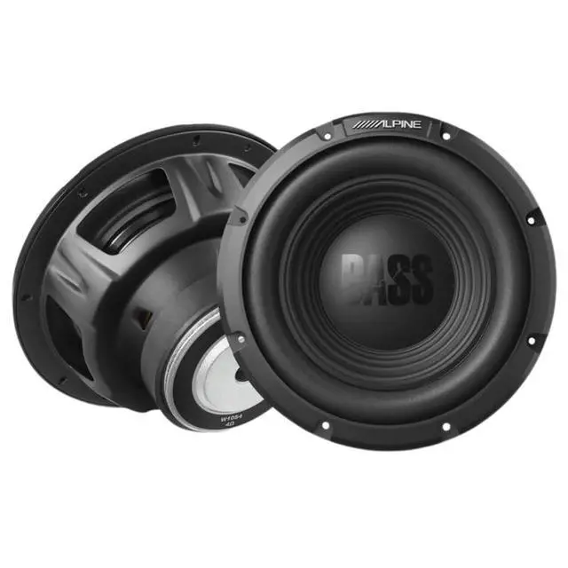 Alt view image 2 of 4 - W10S4 10" 750 Watt Peak 250 Watt RMS 4-Ohm Car Audio Subwoofer Sub