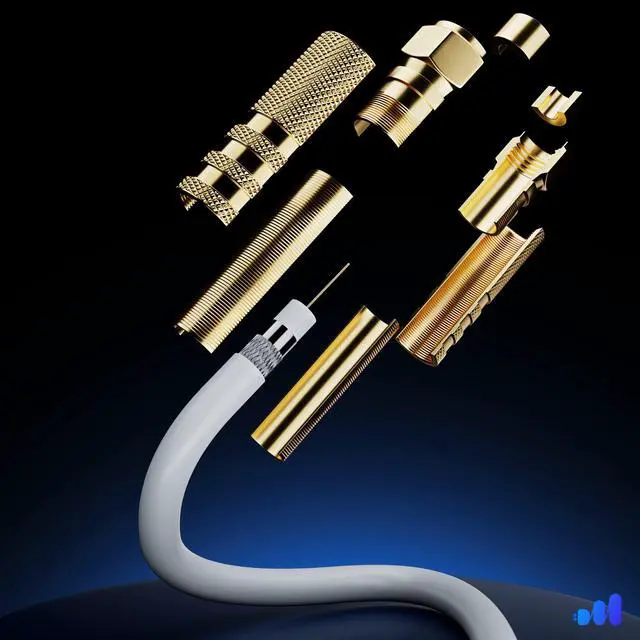 Alt view image 6 of 6 - RG6 Quad Shield Coaxial Cable 300 Feet, 90 Degree Angled Cable Cord for TV Cable Wire, Coax Cable 300 Ft