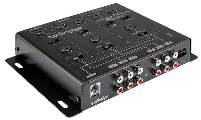 Alt view image 2 of 6 - 3-Way Active Crossover with Bandpass Filter (XV-3-V15BP), Multiplier Switch, Compact, Power LED Indicator, Subwoofer Bass Boost, Custom Installation, Remote Bass Knob