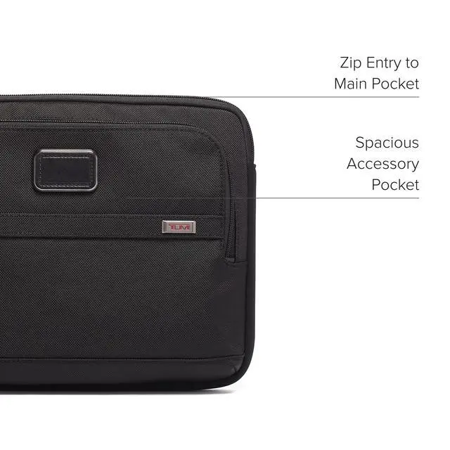 Alt view image 4 of 6 - Alpha Laptop Cover - Protective Computer Case for Business & Travel - Durable Computer Sleeve -Medium, Fits Up to 13" Laptop, Black