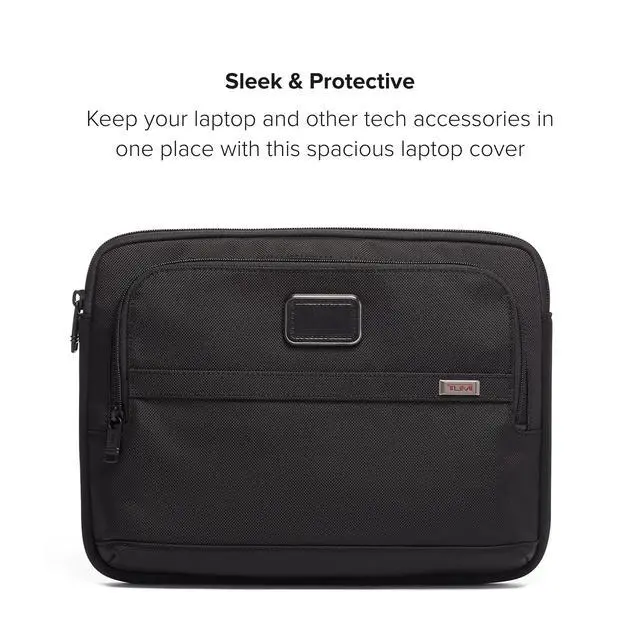 Alt view image 5 of 6 - Alpha Laptop Cover - Protective Computer Case for Business & Travel - Durable Computer Sleeve -Medium, Fits Up to 13" Laptop, Black