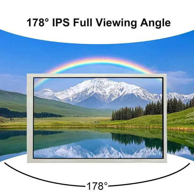 Alt view image 3 of 6 - 7 Inch IPS 1280x800 White LCD Monitor Small Screen as Secondary Display for Laptop Computer PC Case