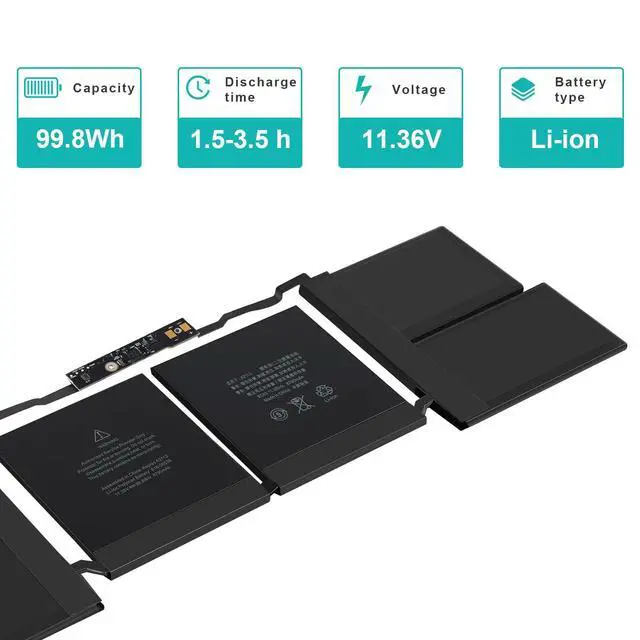 Alt view image 2 of 4 - A2113 A2141 Battery Compatible with MacBook Pro 16-inch A2141,Release 2020 2019 EMS 3347 MVVJ2xx/A MVVK2xx/A MVVL2xx/A MVVM2xx/A