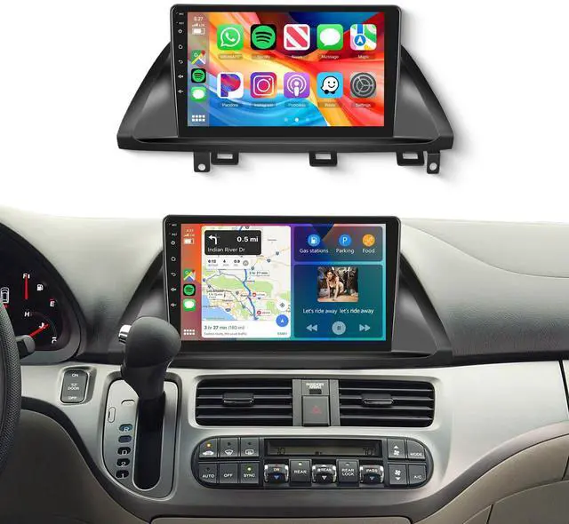 Main image of 4G+64G Car Radio Stereo for Honda Odyssey 2005-2010 10.1inch IPS Touch Screen/Android 15/Wireless CarPlay/Android Auto/DSP 32 EQ/GPS Navigation/WiFi/5.0Bluetooth/FM/RDS/SWC/AHD Backup Camera