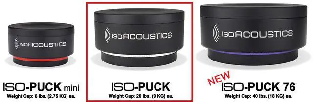 Alt view image 2 of 4 - Iso-Puck Series Acoustic Isolators (Iso-Puck, 20 lbs max/Unit, 4-Pack)