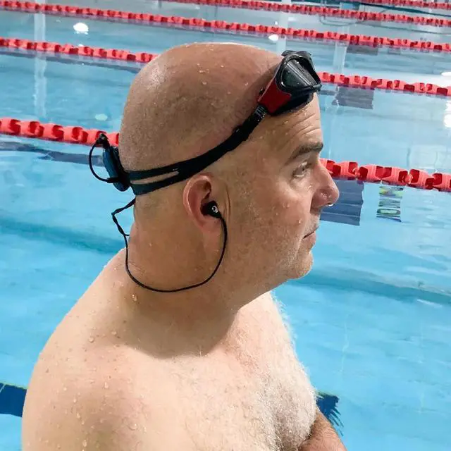 Alt view image 3 of 4 - 100% Waterproof SYRYN Flip Bundle for Swimming with Music | Enjoy Up to 2,000 Songs or 138 Hours of Audio | Drag and Drop MP3, AAC, M4a, FLAC Using PC or Mac | No Apple Music, No Spotify