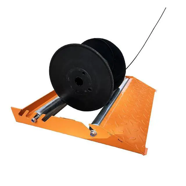 Alt view image 4 of 4 - Cable Drum Roller Reel Dispenser Cable Roller Stand for Wire Reel Diameter 30cm to 70cm width 50cm M