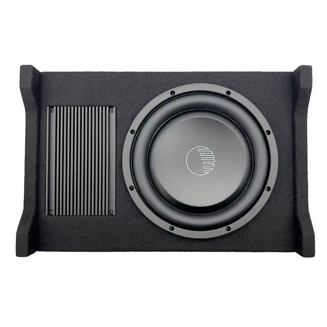 Alt view image 2 of 4 - Cobalt CPE100 10 1600W Max Active Down-Firing Subwoofer Thin Enclosure with Built-in Amplifier Slim Loaded Sub for Tight Spaces in Cars and Trucks, Air-Tight Sealed Shallow Mount Enclosure