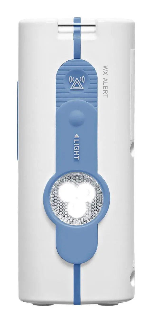 Alt view image 4 of 4 - H202 AM/FM Weather Alert Waterproof Shower Radio, White