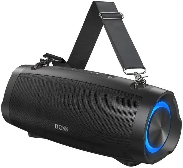 Main image of Extreme Boom Pro D100, 70W Bluetooth Speaker with Deep Bass, IPX6 Waterproof, 10400mAh 24H Battery, Built-in Power Bank, TWS Stereo Pairing & Beat-Sync Lights for Outdoor Camping Party Black