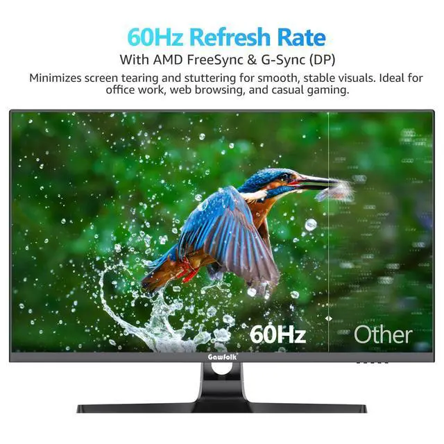Alt view image 2 of 4 - 32 Inch 4K Curved Monitor 60Hz, UHD 3840x2160 PC Monitor with Built-in Speakers, 1500R Computer Screen, FreeSync, Flicker-Free, HDMI/DP, Wall Mountable for Home Office, Gaming, Entertainment